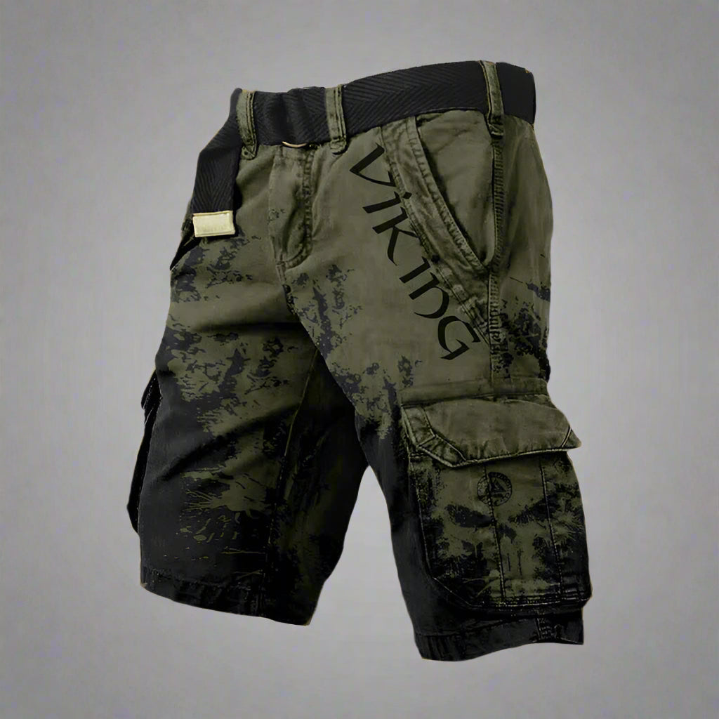 Casual yet stylish men's dynamic patterned shorts, comfortable for daily wear or light adventures.