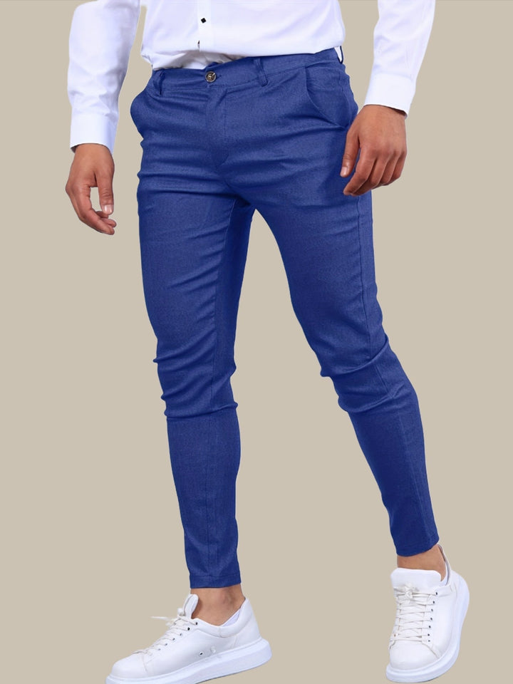 Slim fit men's stretch pants, perfect for a modern casual look & maximum comfort.