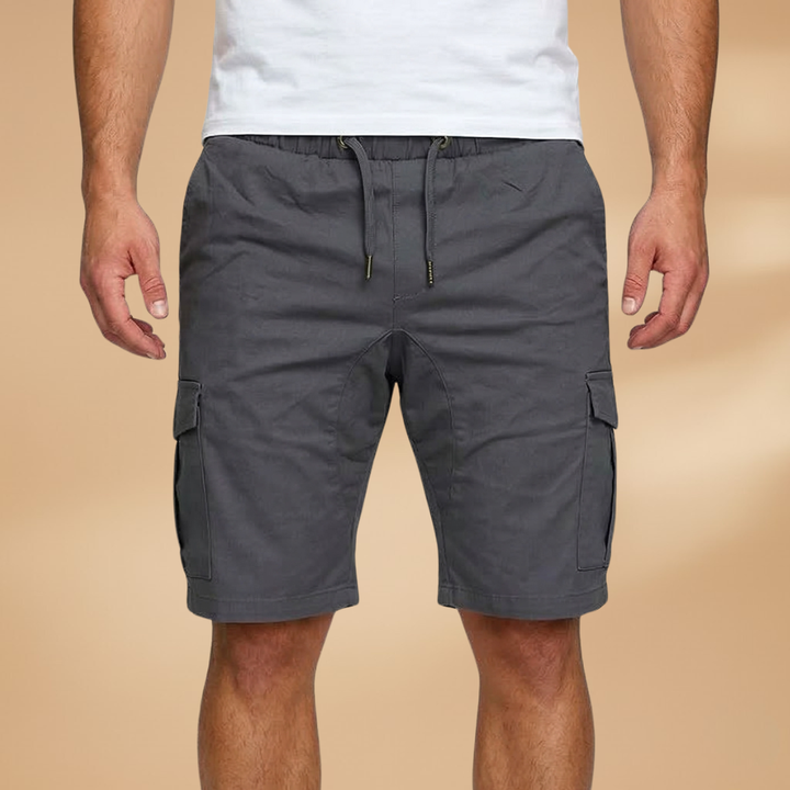 Comfortable and stylish men's elastic waist shorts for everyday wear
