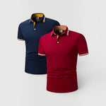 Navy + Bordeaux