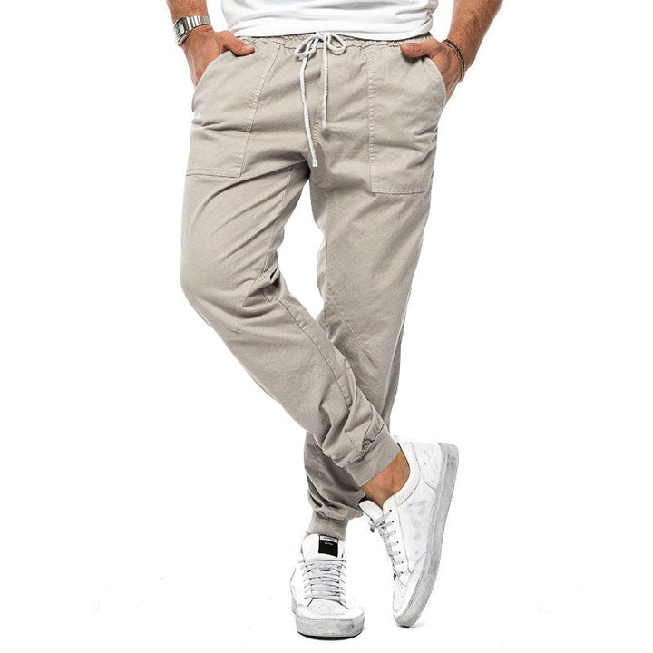 Versatile men's chino pants, stylish and comfortable for everyday wear or smart casual occasions. Men's fashion bottom.