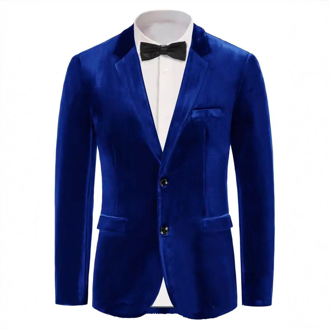 Stylish men's party blazer in a tailored fit, ideal for formal events & evening fashion.