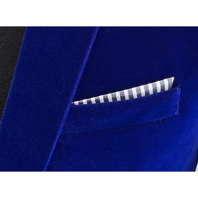Men's single-button tailored blazer, perfect for a slim fit, elegant business or party look.