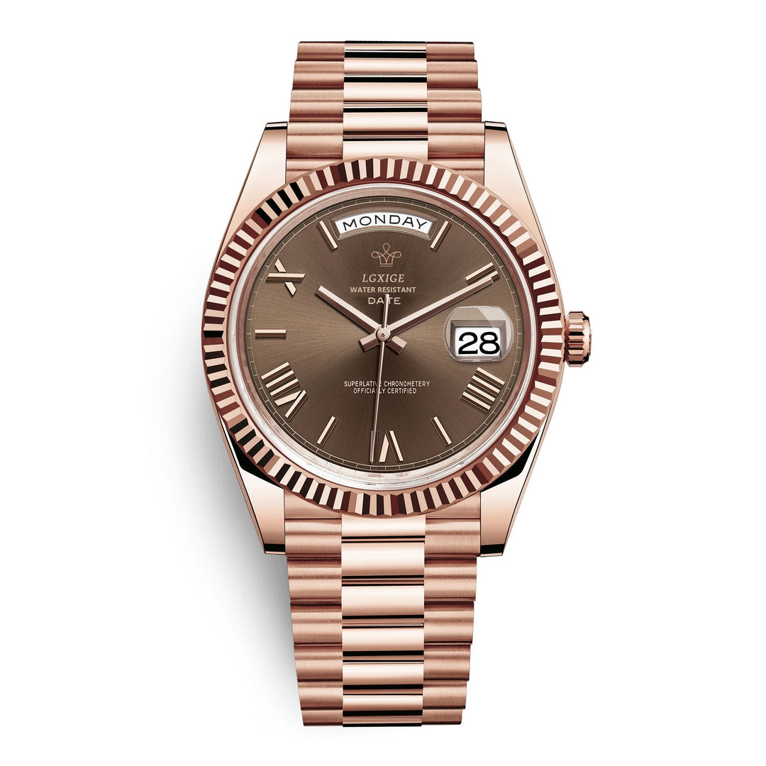 Casual men's day date watch, perfect for everyday wear and formal occasions.