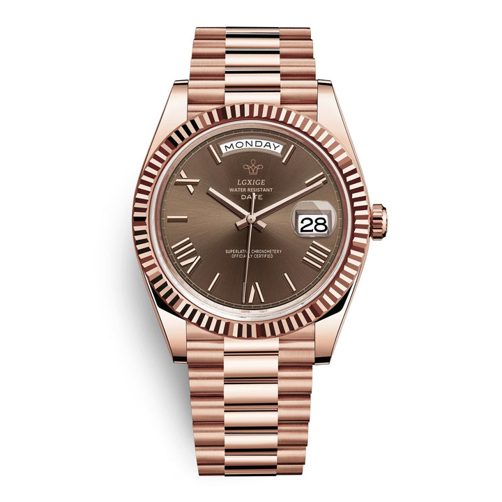 Casual men's day date watch, perfect for everyday wear and formal occasions.