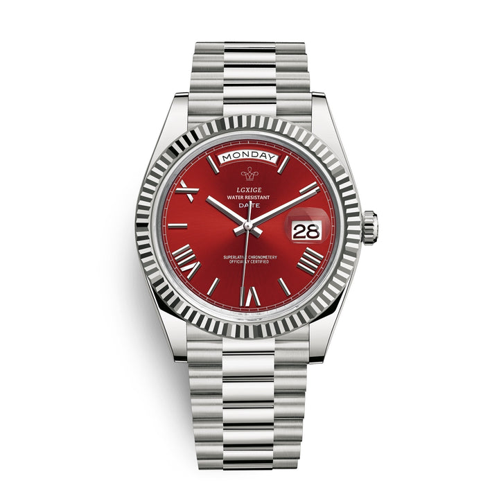 Stylish men's business watch with a quartz movement and easy-to-read dial.