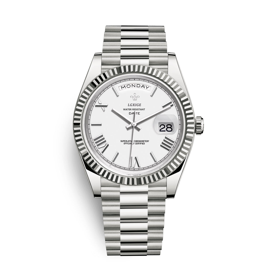 Men's casual watch, combining durability with elegant styling and day/date.
