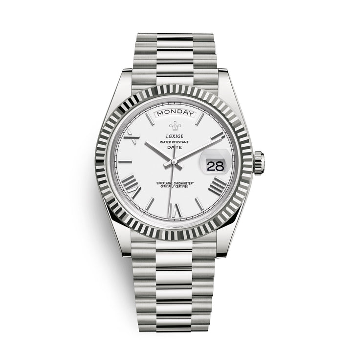 Men's casual watch, combining durability with elegant styling and day/date.