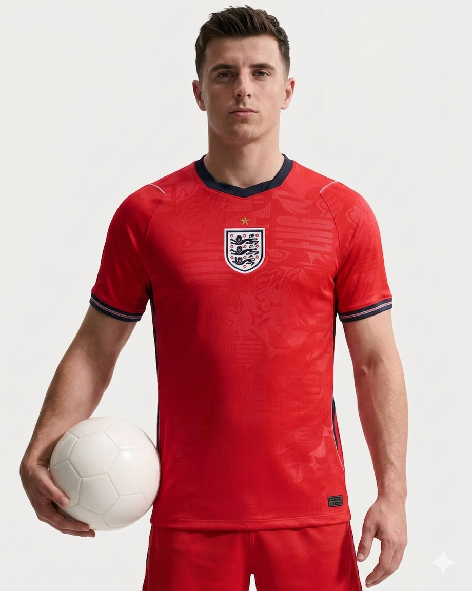 Men's England Away Kit. Official fan apparel, quick-dry soccer jersey for ultimate comfort & style.