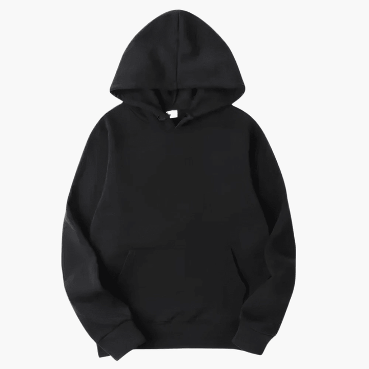 Men's essential relax fit hoodie in navy blue, perfect for everyday comfort