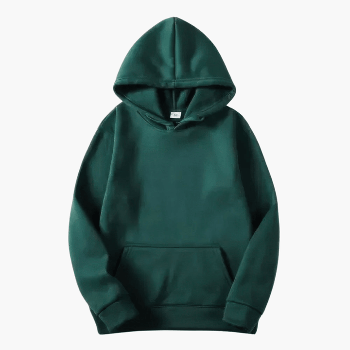 Men's essential hooded sweatshirt in black, a versatile addition to any wardrobe