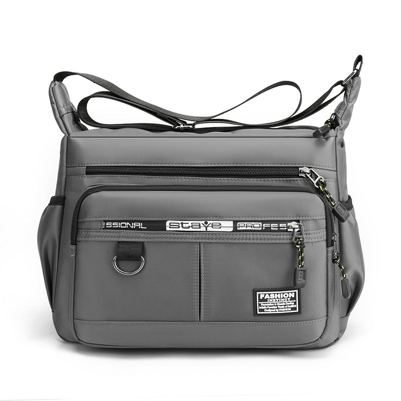 Waterproof and durable men's messenger bag, great for active daily carry and travel.