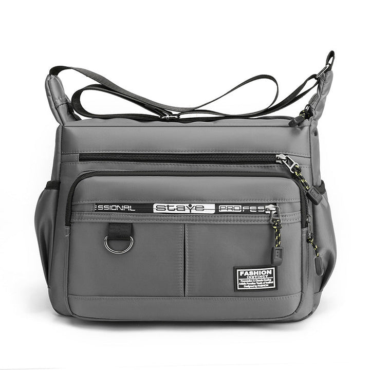 Waterproof and durable men's messenger bag, great for active daily carry and travel.