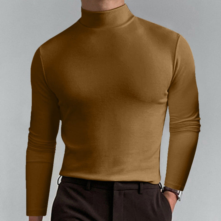 A staple for men's winter fashion: The smart casual turtleneck sweater.
