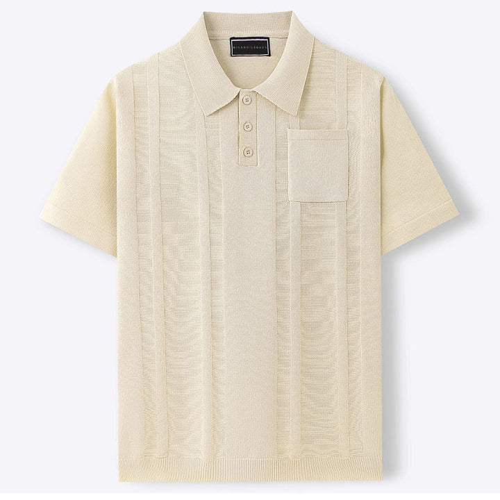 Everyday wear Finley knit polo shirt for men, breathable and comfortable.