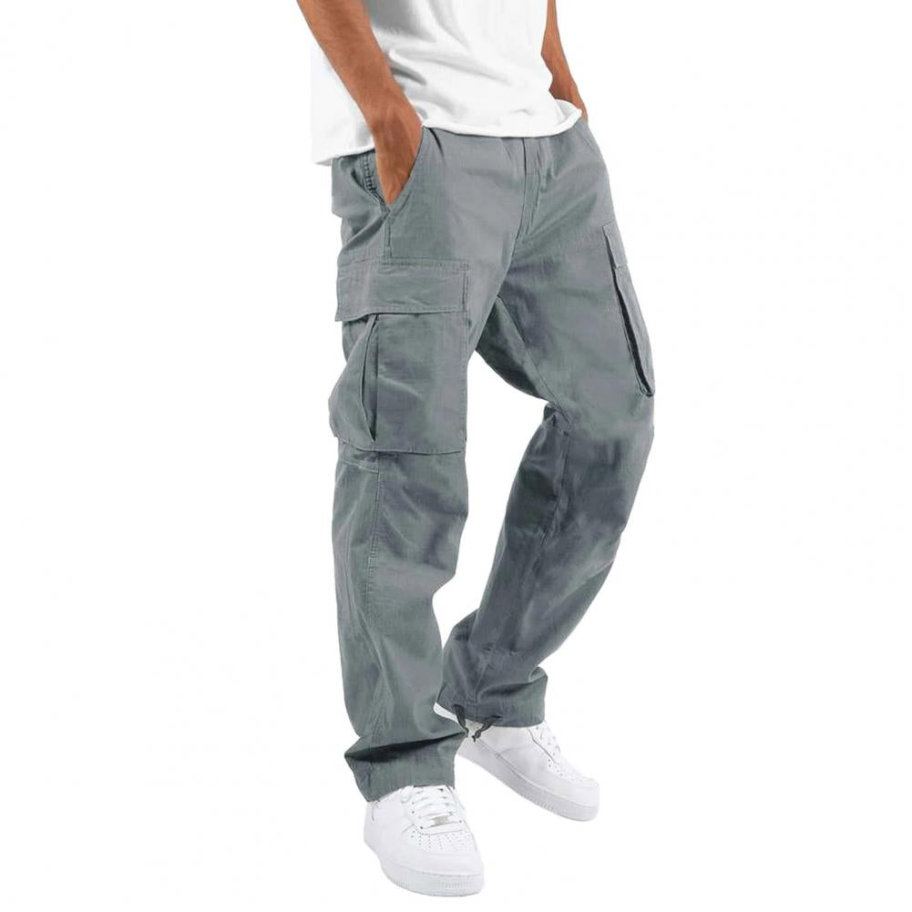 Durable & flexible men's cargo pants, ideal for comfortable daily wear and outdoor adventures, featuring utility pockets.