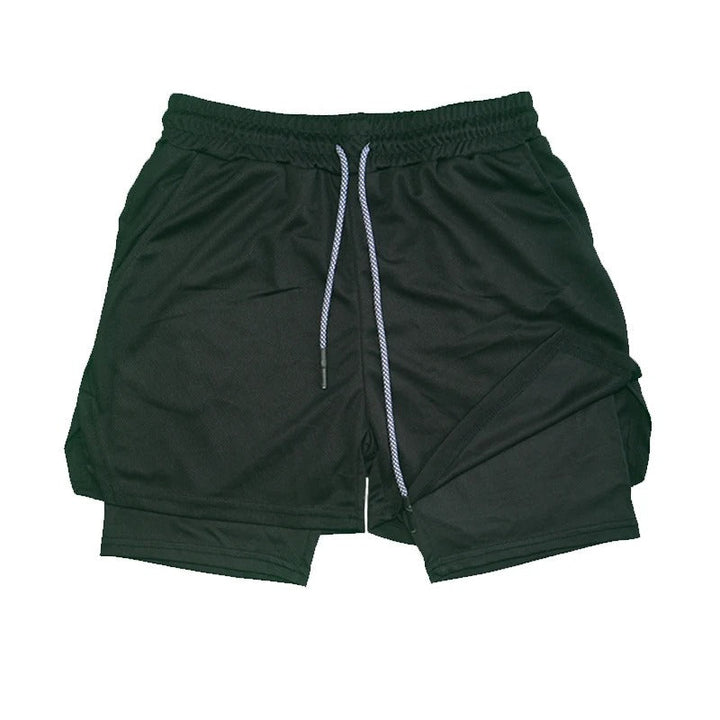 Optimal performance men's shorts, FlexStride, moisture-wicking running activewear.