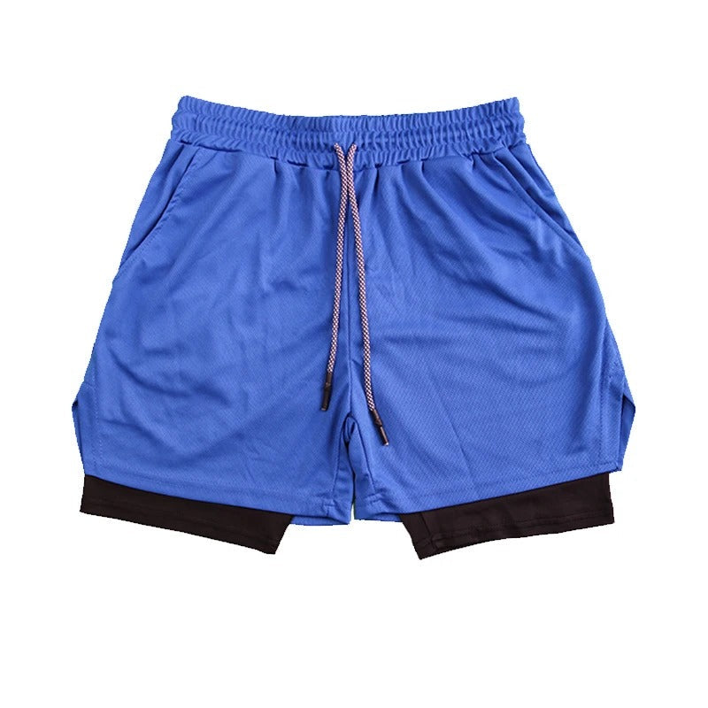 Breathable men's gym shorts, FlexStride, perfect for training, sports, & activewear.
