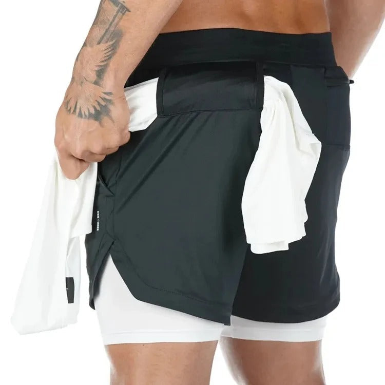 Performance men's running shorts, FlexStride, quick-dry & flexible activewear.