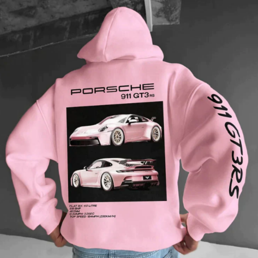 Vibrant printed hoodie for men, comfortable plus size fit for winter fashion.