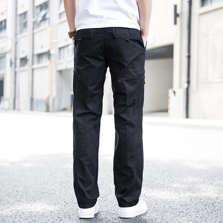 Gray Men's Hamilton multi-pocket cargo pants, offering a relaxed fit for comfortable, versatile everyday utility.