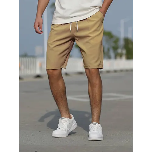 Stylish men's high-waist shorts, ideal for summer comfort, beachwear, and everyday casual fashion.