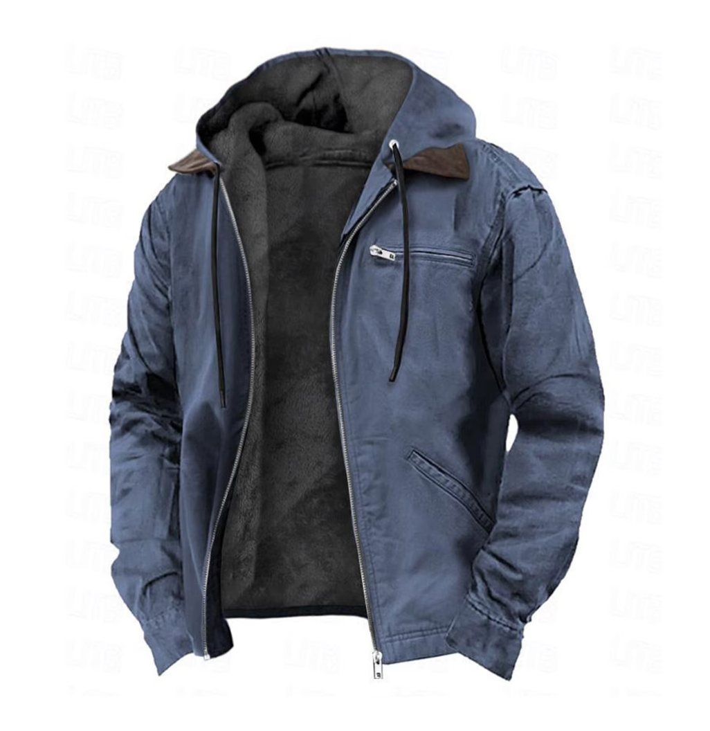 Versatile men's zip-up jacket perfect for fall fashion.
