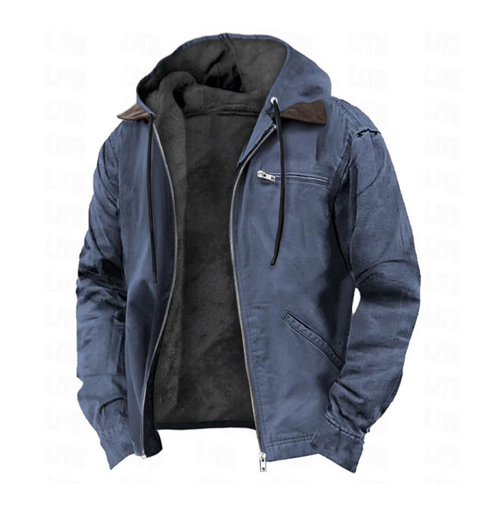 Versatile men's zip-up jacket perfect for fall fashion.