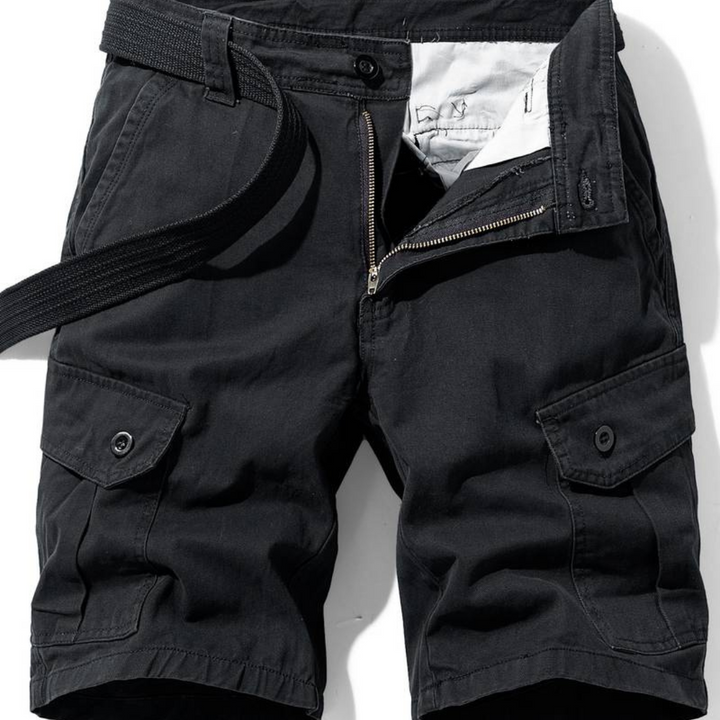 Men's Jameson durable cargo shorts with multiple pockets in khaki