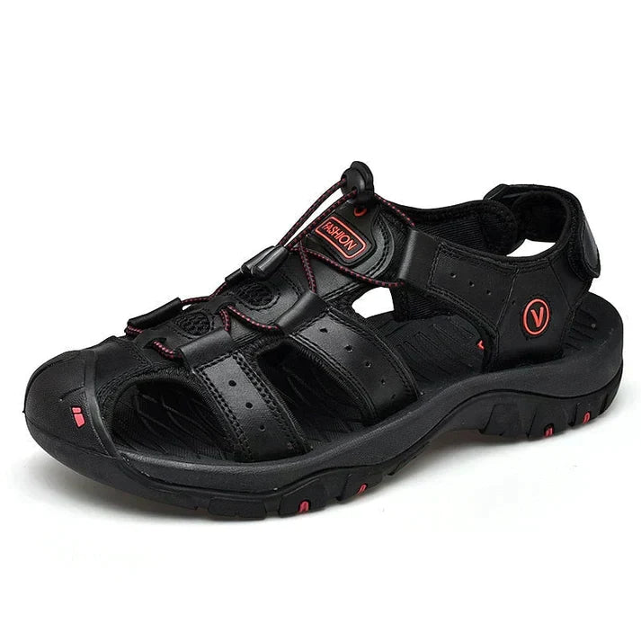 Men's Kay open-toe orthopedic summer sandals. Perfect for outdoor casual wear & foot support.