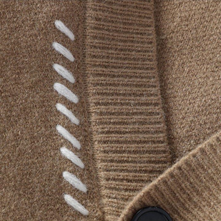 Stylish men's button-up cardigan, a versatile knitted sweater for winter fashion & everyday comfort.
