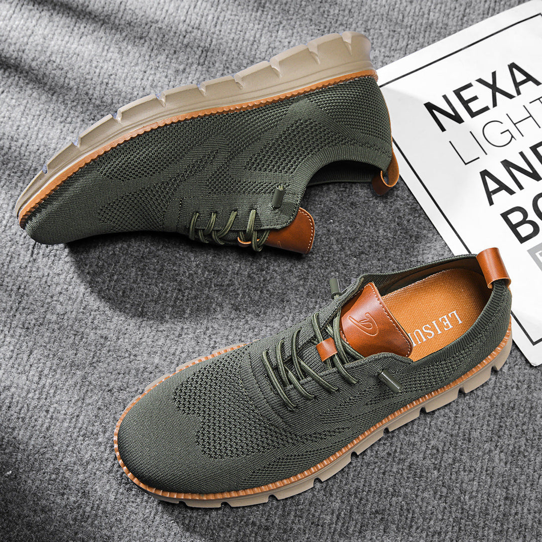 Modern men's breathable lace-up sneakers, designed for everyday comfort & a stylish, casual look.