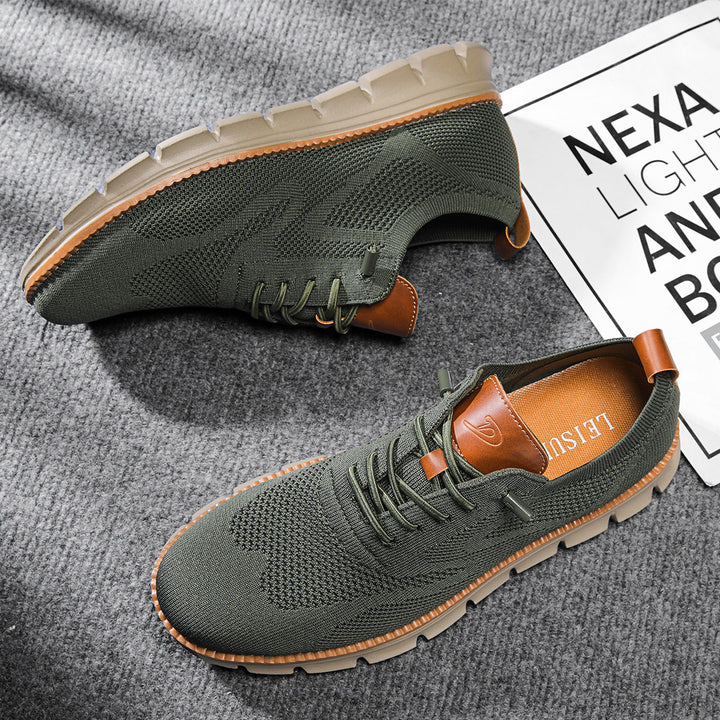 Modern men's breathable lace-up sneakers, designed for everyday comfort & a stylish, casual look.