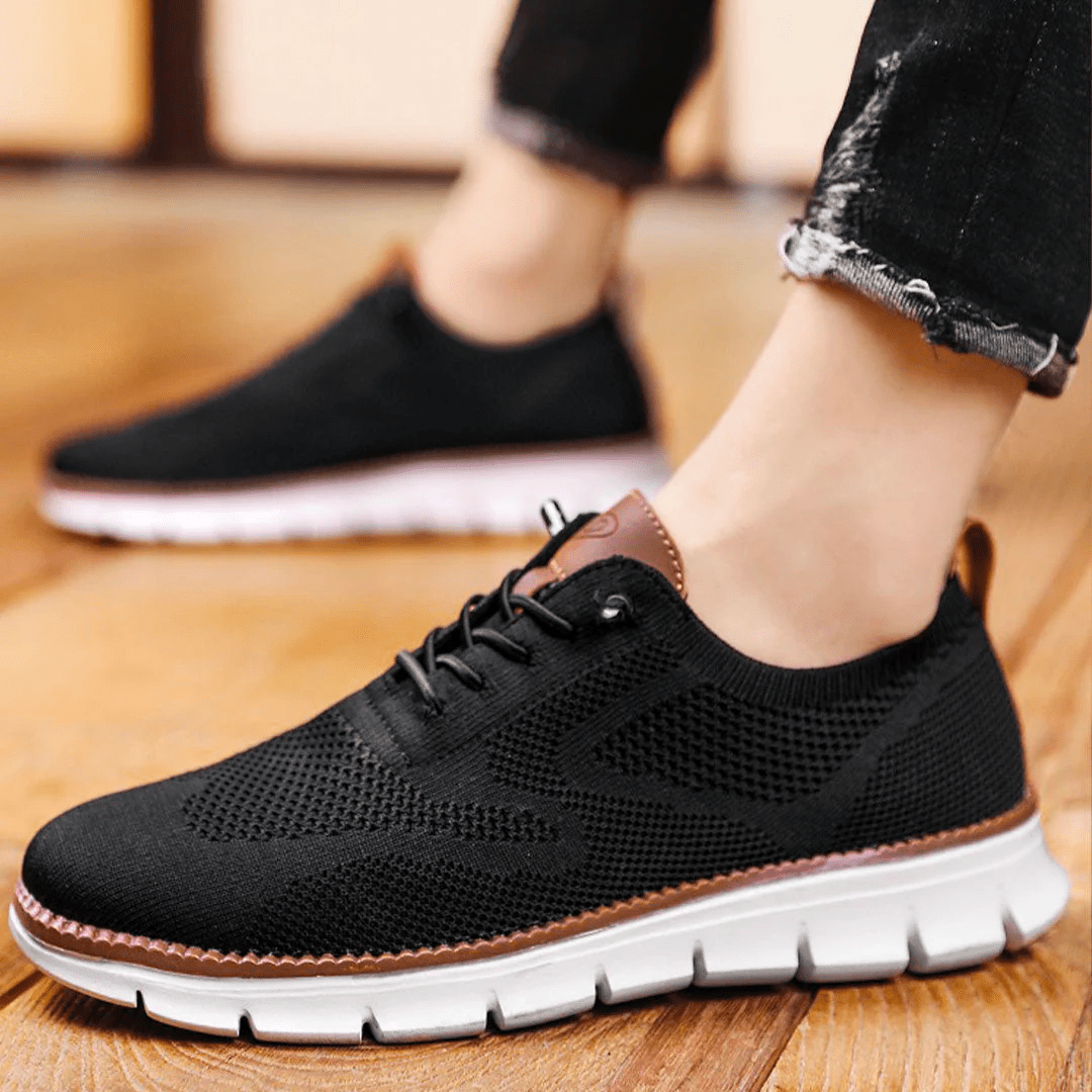 Modern men's casual lace-up sneakers, ideal for spring & summer fashion. Breathable & comfortable.