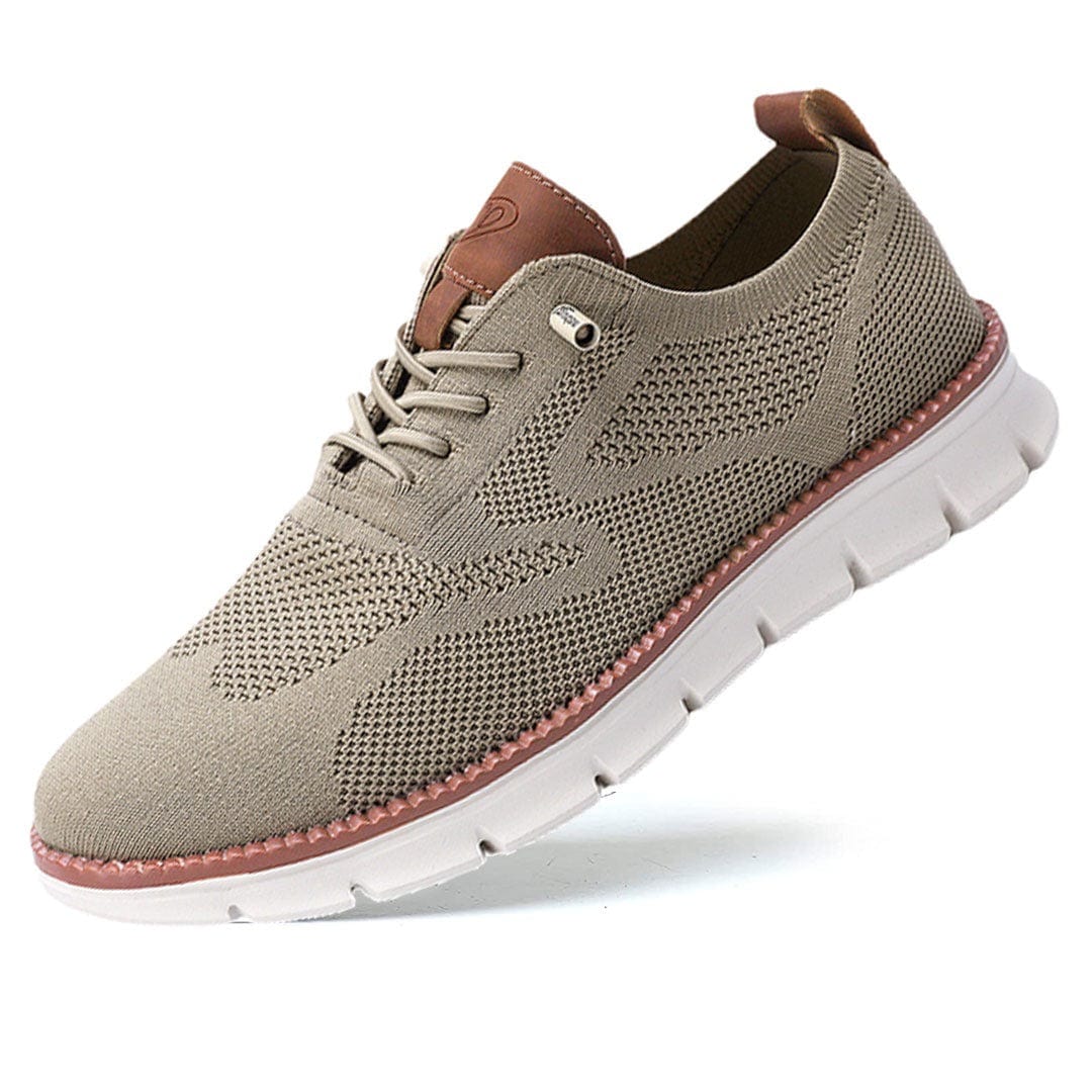 Stylish round-toe men's sneakers; lace-up design for breathable comfort and everyday fashion.
