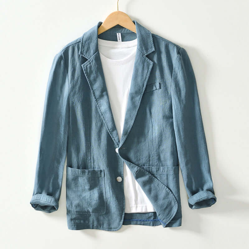 Versatile men's blazer, ideal lightweight jacket for all-season wear. Great for casual, smart casual, & business looks.