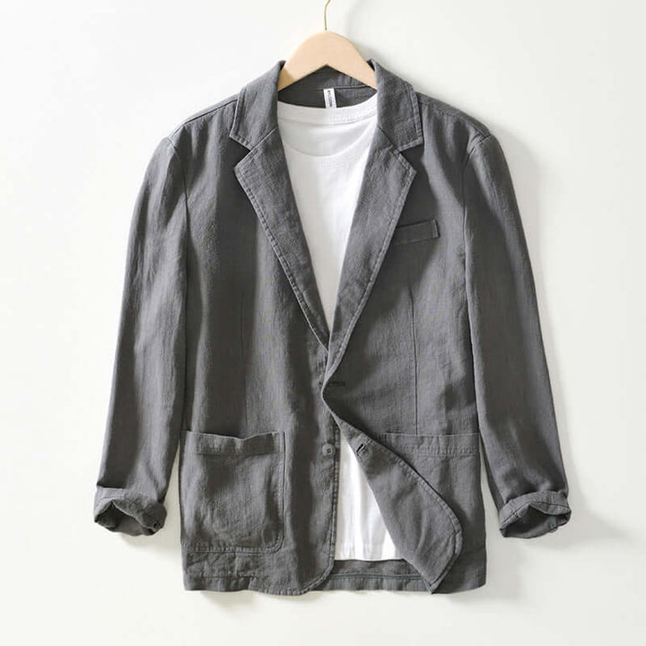 Modern men's blazer with a comfort fit. Lightweight, all-season jacket for stylish men's fashion & smart casual wear.