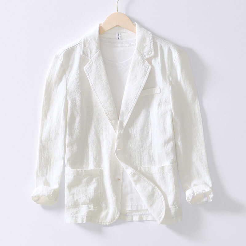 Men's Lightweight All-Season Blazer Jacket. A versatile, comfort fit casual blazer for modern men's fashion.