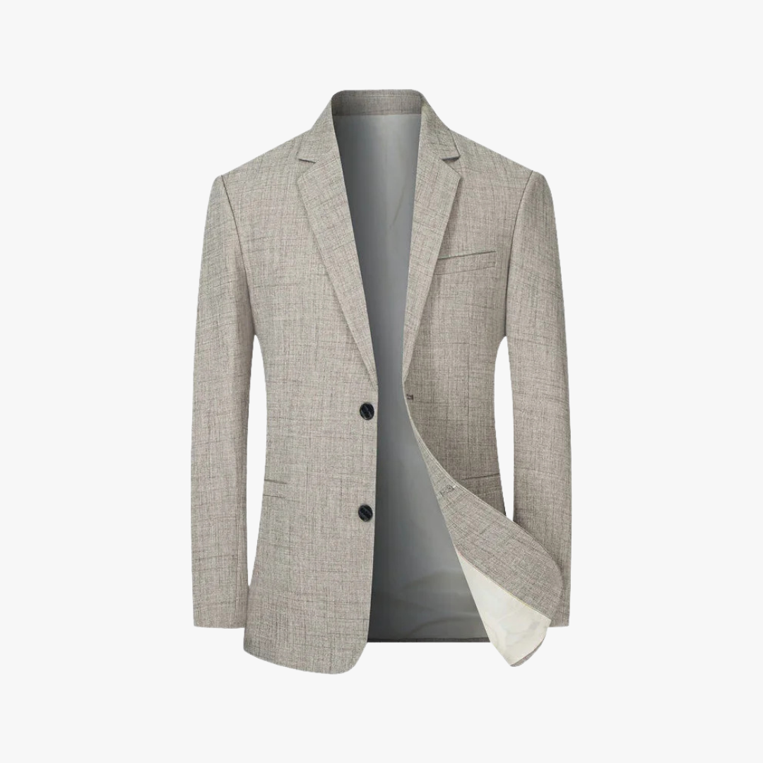 Sophisticated men's lightweight blazer. Effortless style, versatile for business, smart casual, and spring fashion.