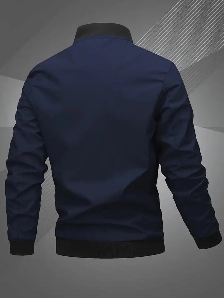 Men's stylish lightweight bomber jacket, zip-up design, perfect for everyday casual wear.