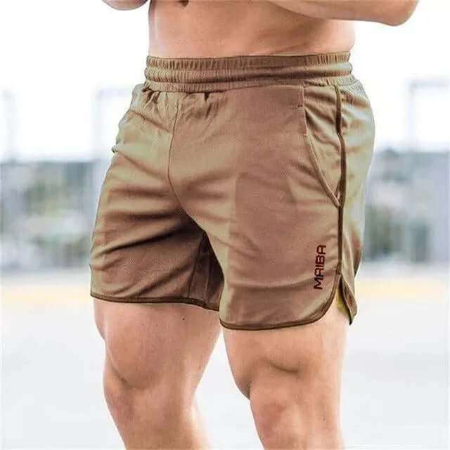 Comfortable men's athletic shorts, lightweight and breathable for gym, running & active sportswear.
