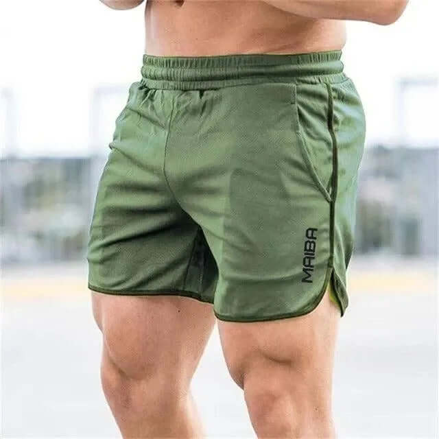 Lightweight men's activewear shorts, breathable fabric & convenient pockets for all sports.
