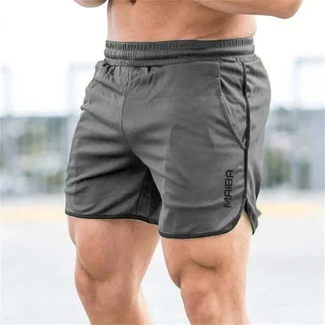 Stylish men's gym shorts, breathable design with practical pockets for active lifestyle.