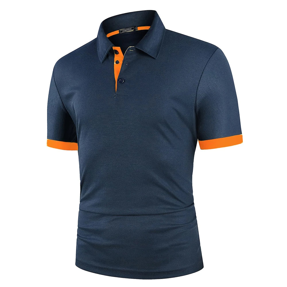 Men's lightweight breathable summer polo shirt, perfect for casual wear.