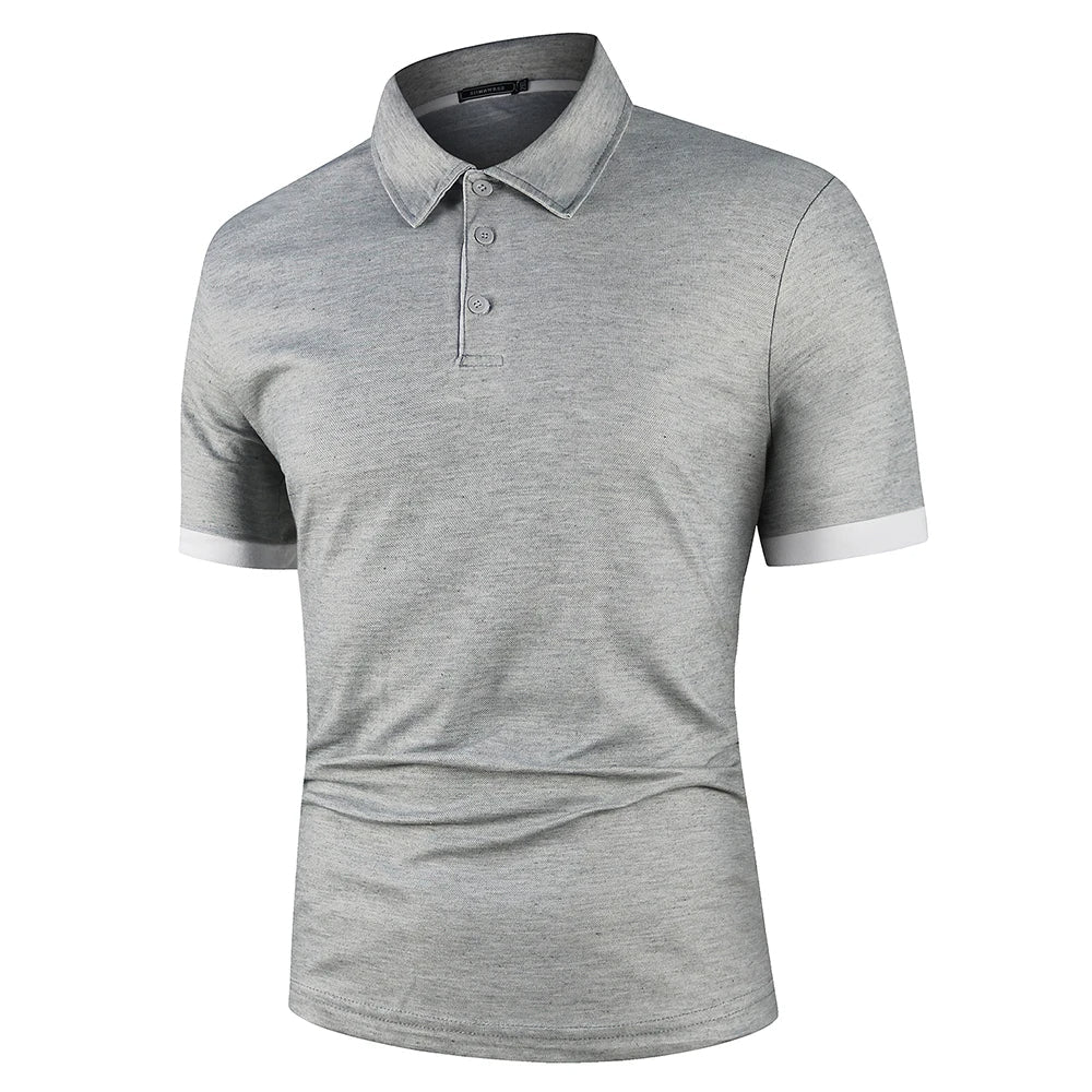 Comfortable men's polo, a breathable lightweight shirt for warm days.