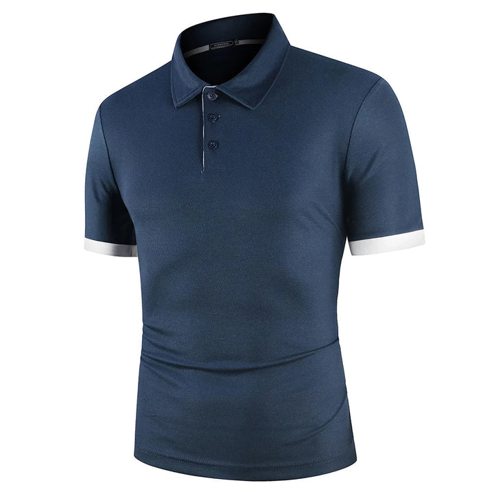 Men's fashion short sleeve polo, a versatile casual wear staple.