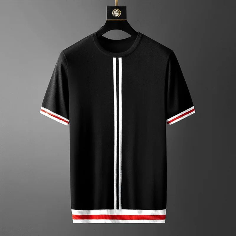 Stylish men's summer t-shirt. Lightweight, breathable, short-sleeve tee perfect for casual warm-weather comfort.