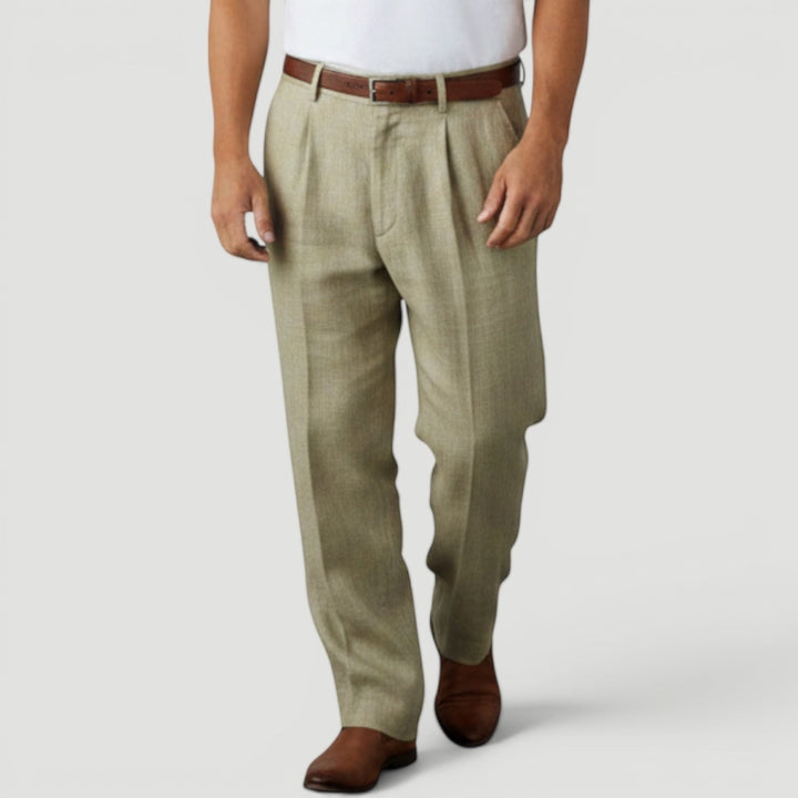 Versatile men's trousers: lightweight, smart casual, suitable for office, events, and modern men's style.