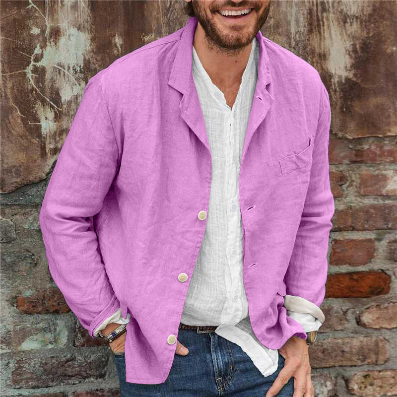 Men's casual blazer, a stylish and breathable fashion essential.