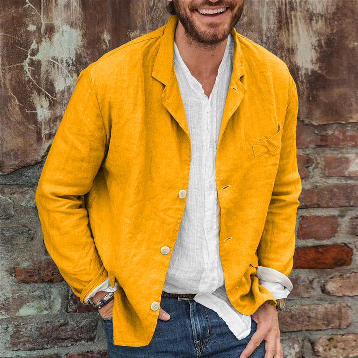 Modern men's blazer in a comfortable, easy-to-wear style.
